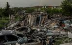 Una casa destruida en Bohorodychne, en la región de Donetsk