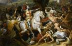 La batalla de las Navas de Tolosa, en la que se encontraban algunos Monteagudo y Cascante, representada por el pintor francés del siglo XIX Horace Vernet