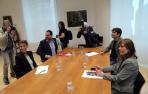 Chivite y Barkos, al inicio de la reunión
