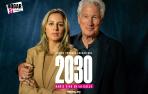 Alejandra y Richard Gere en el cartel de la campaña de Hogar Sí #2030CuentaAtrás