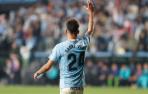 El canterano Gabri Veiga celebra uno de sus goles.