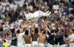Karim Benzema durante su último partido con el Real Madrid