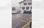 Riadas de agua y granizo en Etxalar