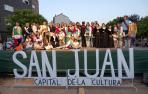 Fotos del Paloteado de San Juan del barrio de Lourdes.