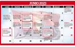 Calendario del intenso mes de junio que ha tenido Osasuna en lo deportivo y judicial