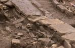 Una imagen de archivo de las excavaciones de la maqbara de la Plaza del Castillo de Pamplona