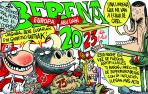 Pancarta de la peña Oberena
