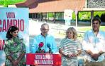 Acto de campaña de UPN con Añón, Catalán, Caballero y Fabo
