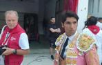 Vídeo con la llegada de Ferrera, El Juli y Cayetano Rivera a la Plaza de Toros