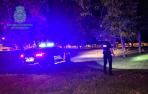 Agentes de la Policía Nacional en la vuelta del Castillo