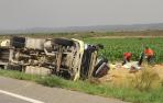 accidente mortal de un camionero de Falces en la N-121