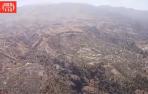 Zona afectada por el incendio de La Palma