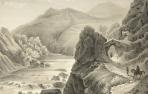 Blanche Feillet. “Fonderie chemin de Lesaca. 27 Janvier 1844” / Fundición camino de Lesaca, 27 de enero, 1844. Colección Familia Hennebutte