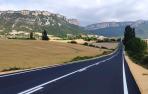 Vista de la carretera NA 7310, una vez finalizadas las obras de renovación