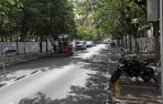 Fotos del comienzo de las obras del parking de la calle Sangüesa de Pamplona