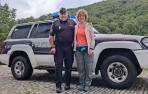 La Policía Nacional ayuda a una peregrina que comenzó con mal pie el camino