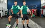 Sergi Pérez y Aitor Ugalde, en el gimnasio de Tajonar