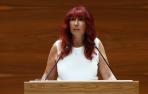 Maite Nosti durante la investidura de María Chivite