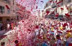 Cohete de inicio de las fiestas 2023 en Cabanillas
