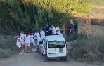 Vídeo del momento en el que una de las vacas escapadas en Murchante es atrapada