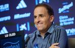 Jagoba Arrasate, entrenador de Osasuna, en la rueda de prensa previa al partido de ida contra el Brujas