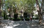 Imagen de la semana pasada de la plaza de la Cruz, que la alcaldesa busca reurbanizar