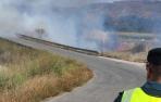 incendio vías tren