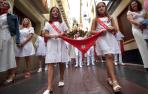 Procesión de las fiestas de Peralta en el Día de la Virgen