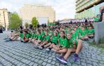 Fotos de la presentación de los equipos de balonmano del Helvetia Anaitasuna.