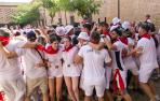 Imágenes del cohete de las fiestas de Fitero