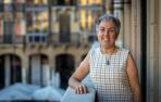 Elena Castro, este miércoles en el Nuevo Casino de Pamplona, donde presentó el libro.