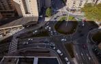 Fotos de los nuevos pasos de cebra de la rotonda de San Jorge