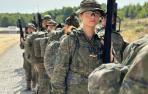 La princesa Leonor durante su instrucción militar