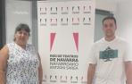 Marta Ruiz Álvarez y Asier Costa, vicepresidenta y presidente de la Red de Teatros de Navarra