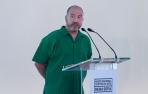 El nuevo director del Museo Reina Sofía, Manuel Segade, interviene durante la presentación del nuevo proyecto que marcará las líneas de trabajo del museo durante los próximos cinco años
