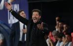 El Cholo Simeone, en el partido Osasuna-Atlético de Madrid disputado en El Sadar