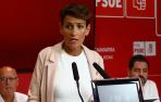 María Chivite, durante el comité regional del PSN