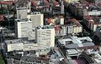 Vista aérea de las torres de Salesianos y el colegio Vázquez de Mella.