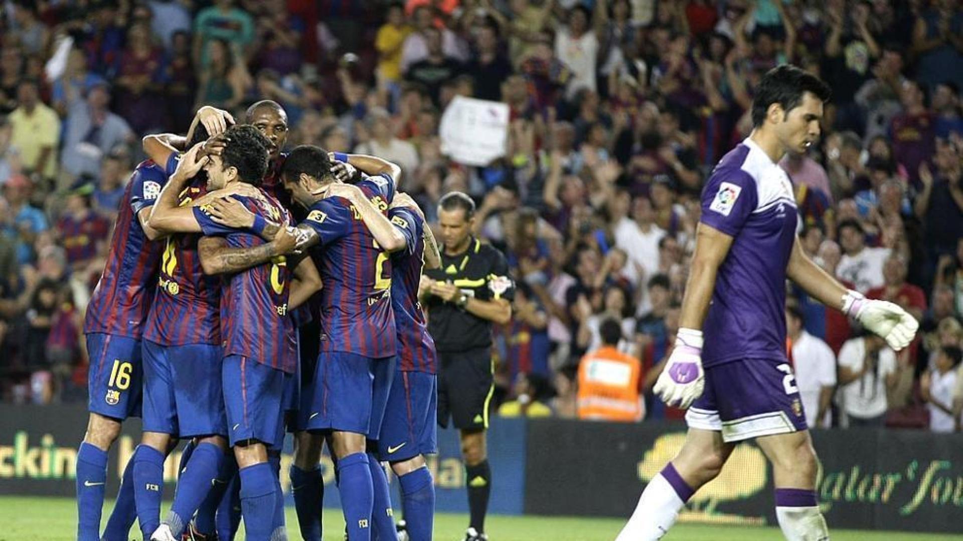 El Barcelona ha arrollado a Osasuna en el partido que han disputado este sábado en el Camp Nou