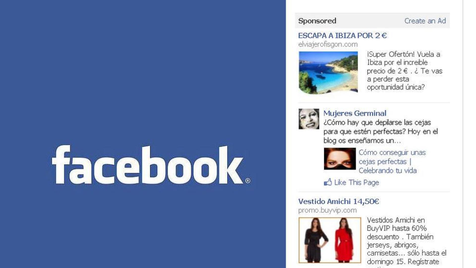 Los usuarios de Facebook ver&aacute;n publicidad en sus muros