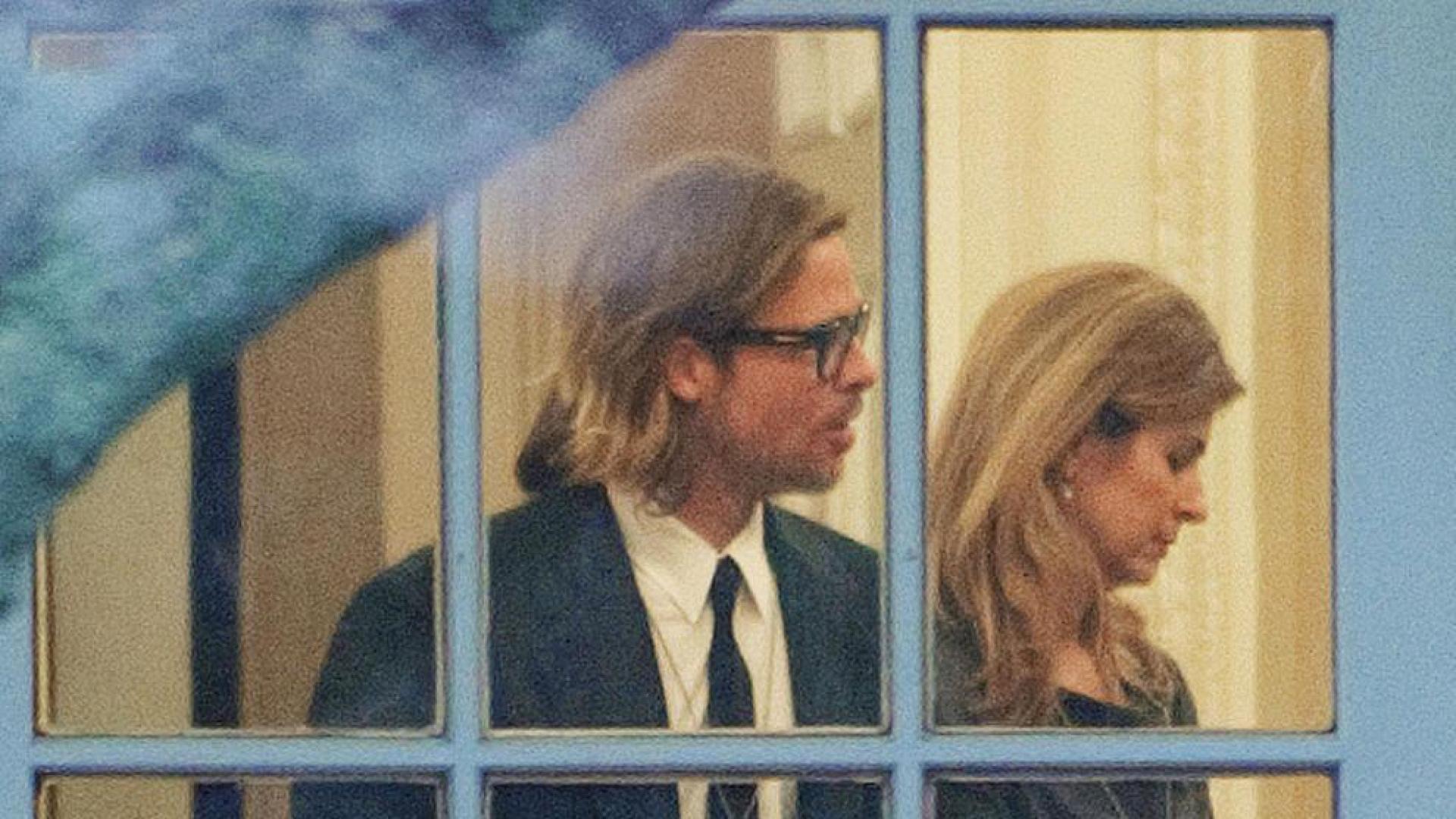 Angelina Jolie y Brad Pitt se re&uacute;nen con Obama en Washington