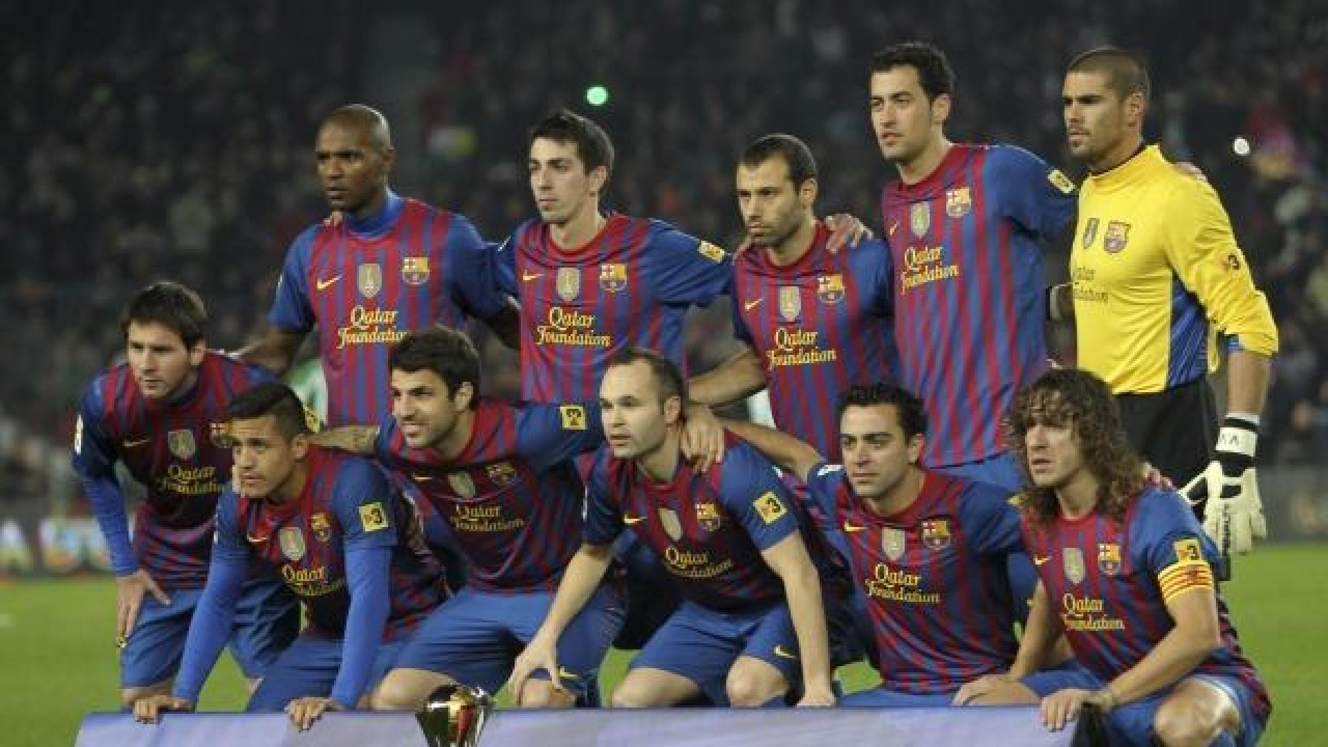 El once titular que presentó el Barcelona ante el Betis. 	REUTERS