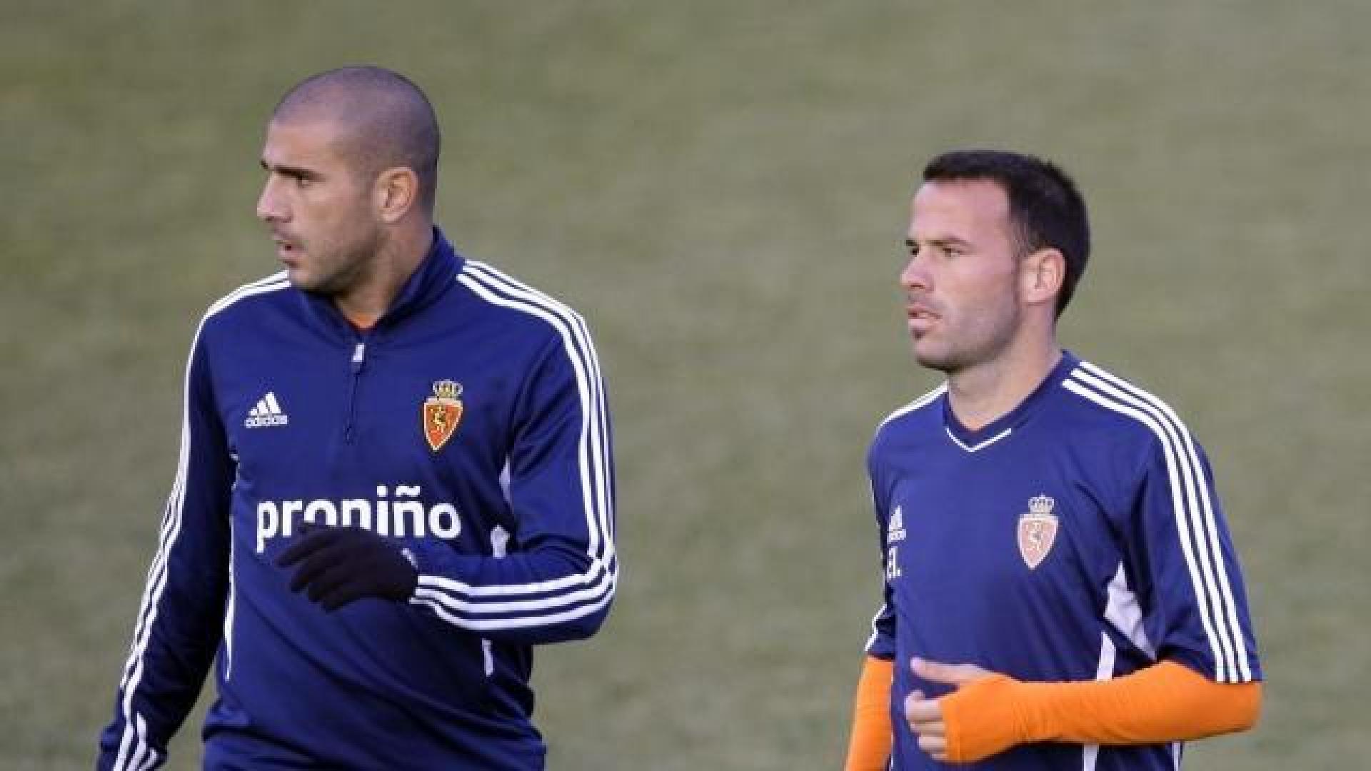Aranda, con el Zaragoza. EFE