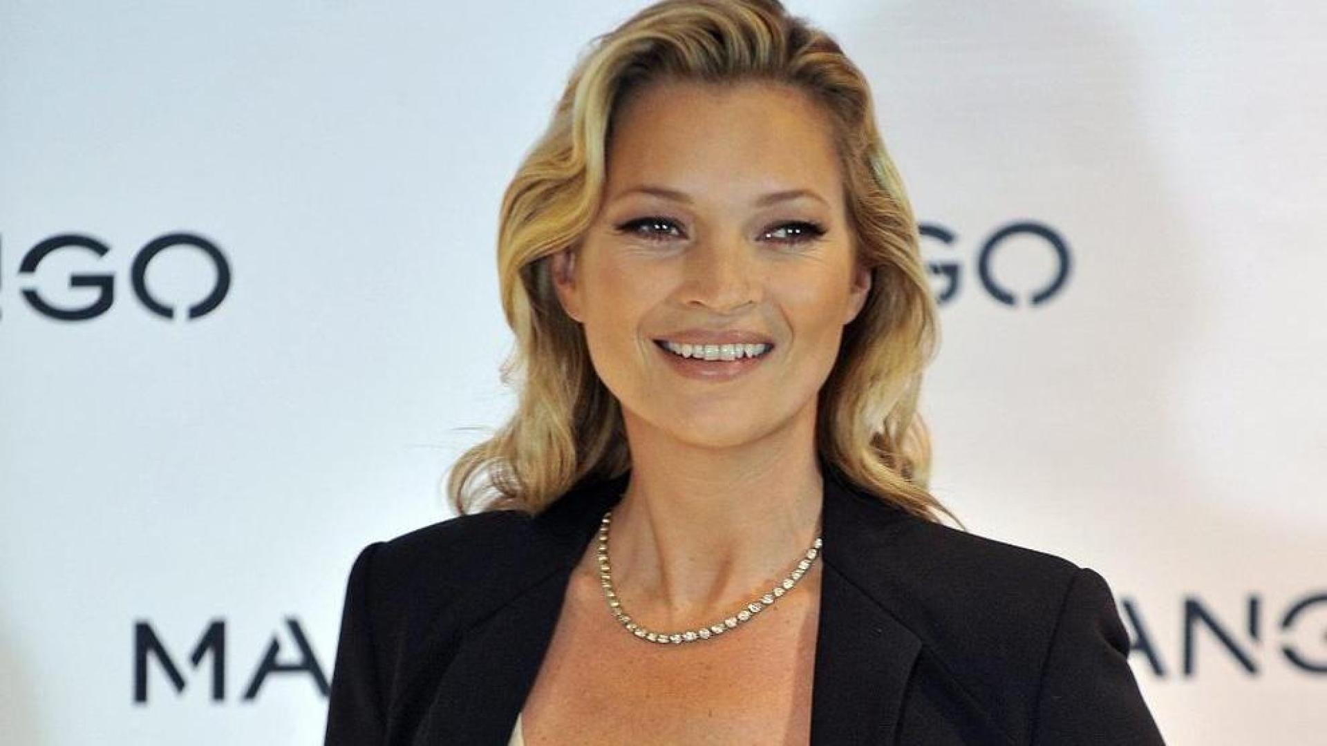 Kate Moss, de negro y marfil para la nueva colecci&oacute;n de Mango