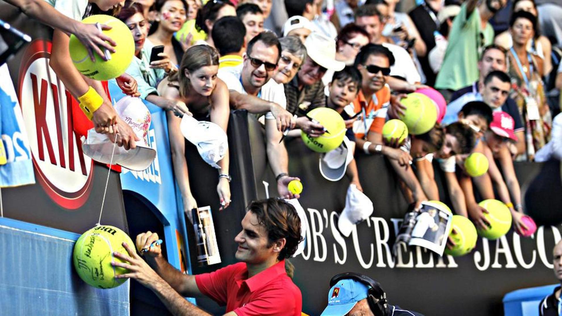 Federere celebra su partido 1000 con el pase a semifinales en Australia