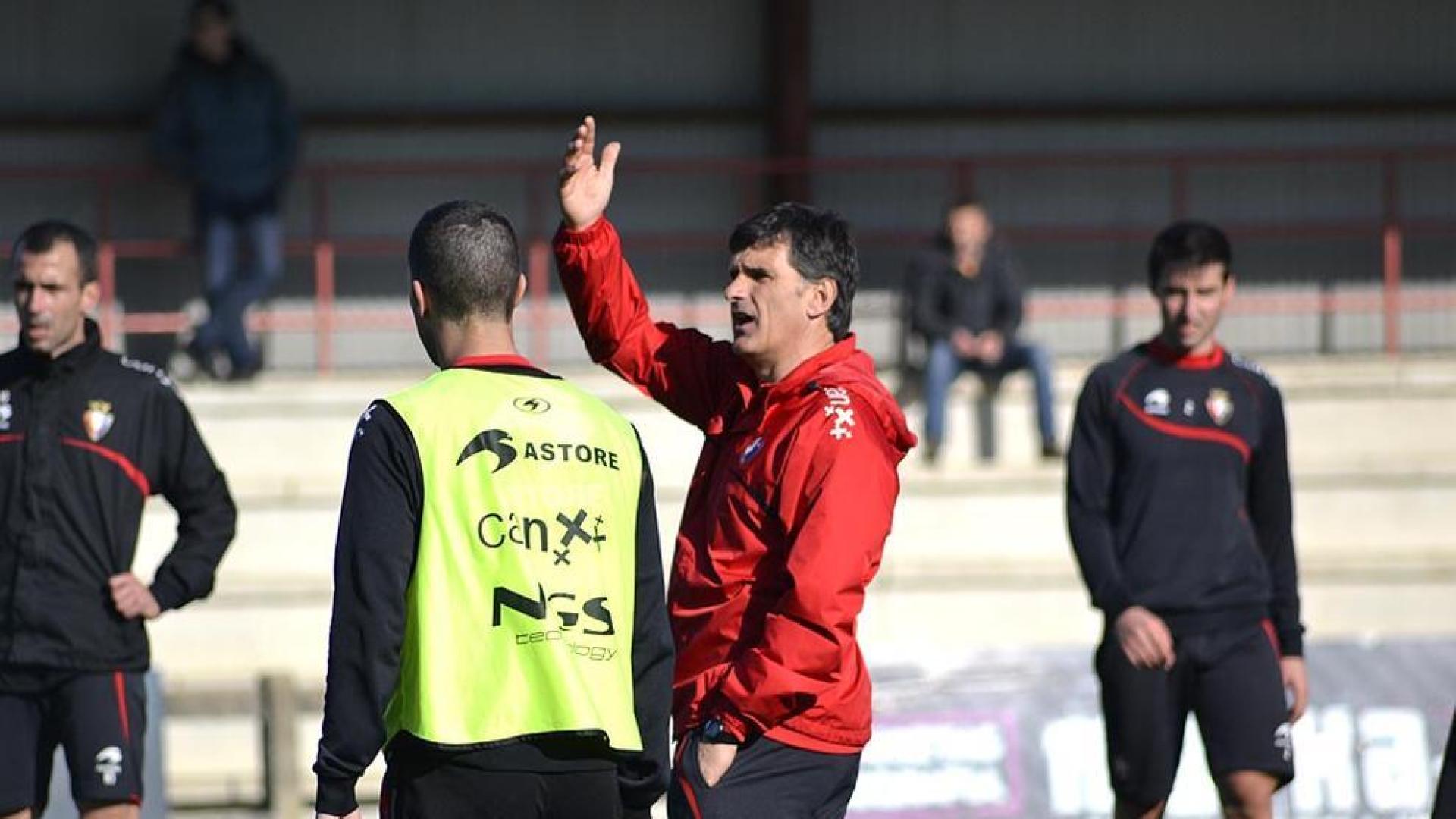 Entrenamiento de Osasuna en Tajonar de cara a su encuentro contra el Atlético de Madrid