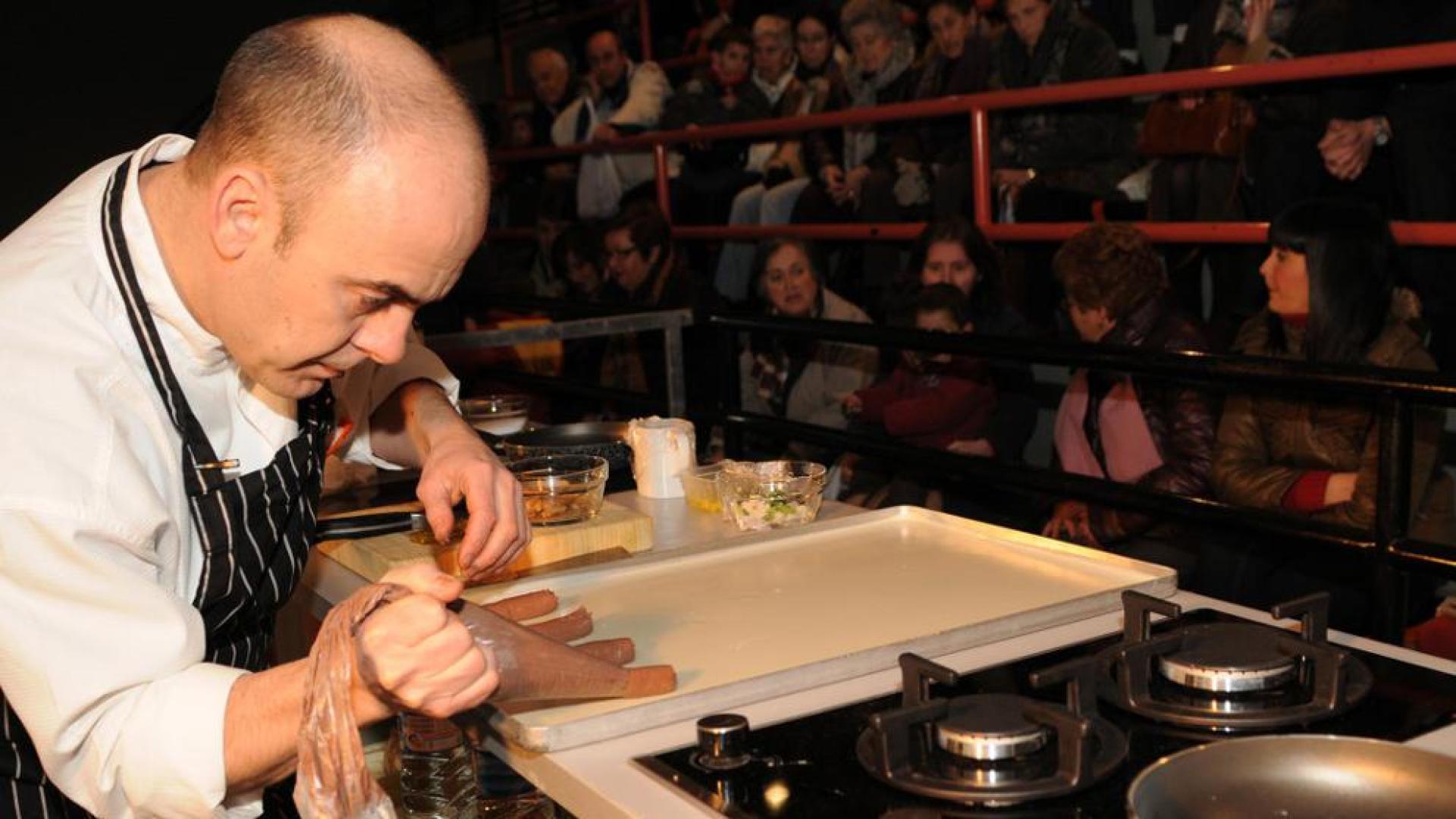 El cocinero Koldo Rodero, en una edici&oacute;n anterior, en Peralta