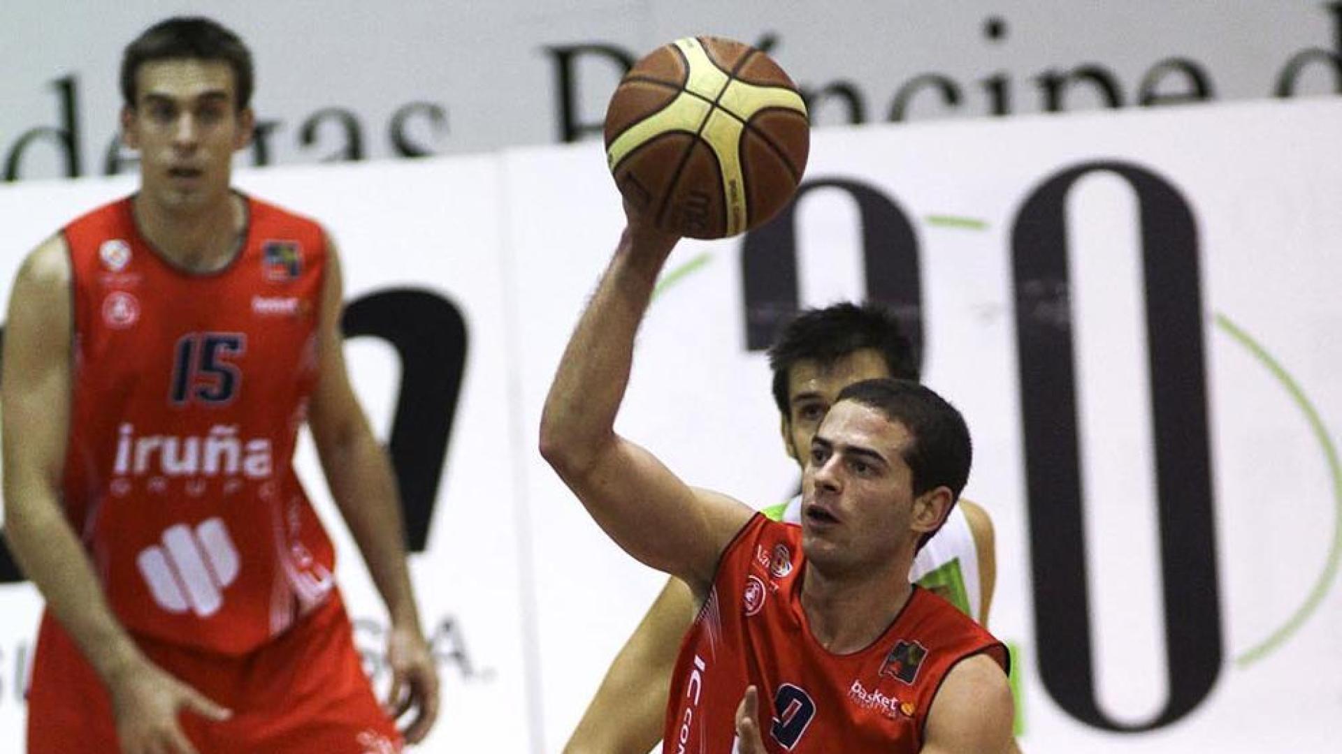 Partido disputado en el Pabellón Anaitasuna entre el Grupo Iruña y el Huesca (88-74).