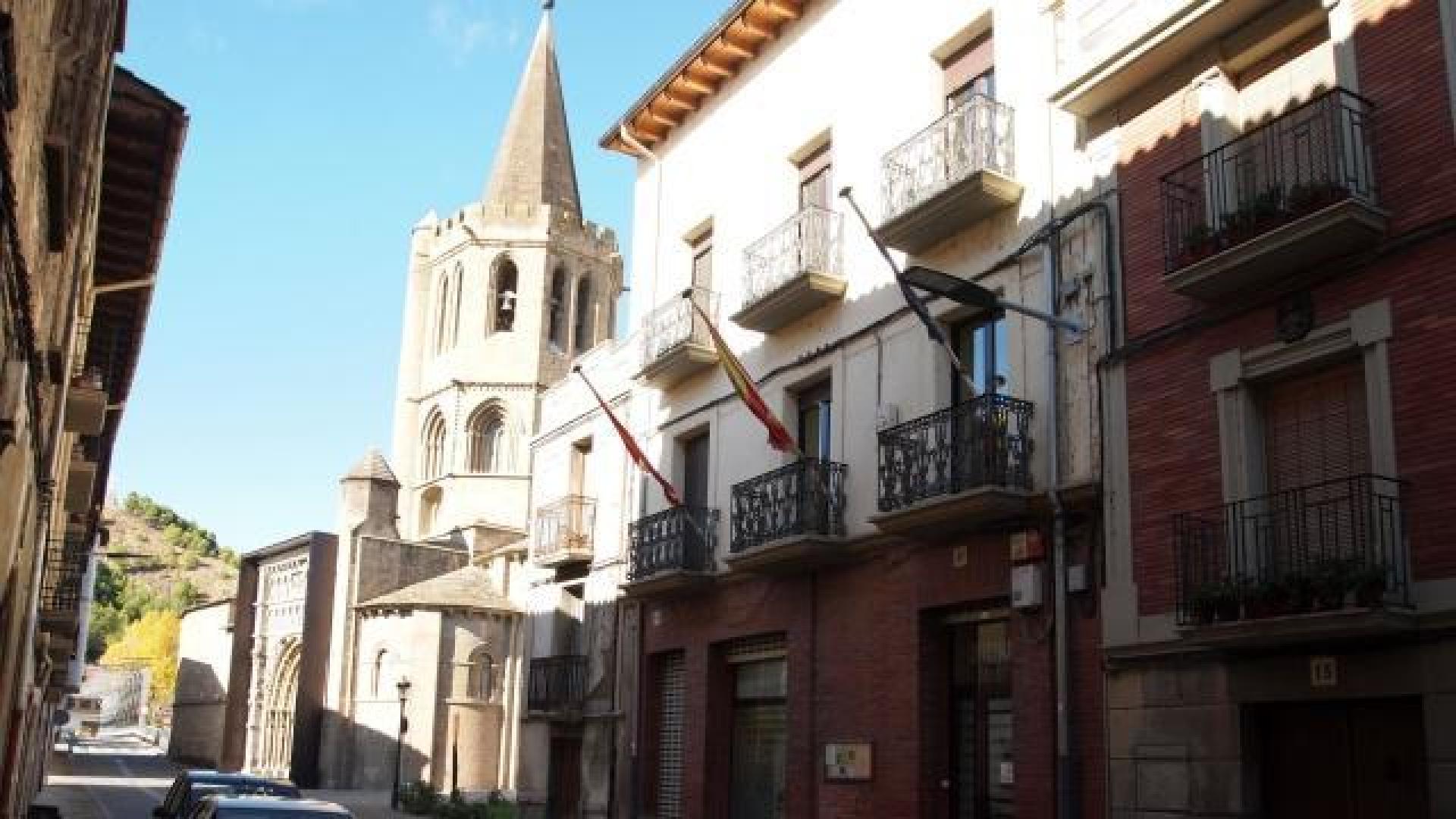 Sede de la Mancomunidad en la calle Mayor de Sangüesa. A.V.