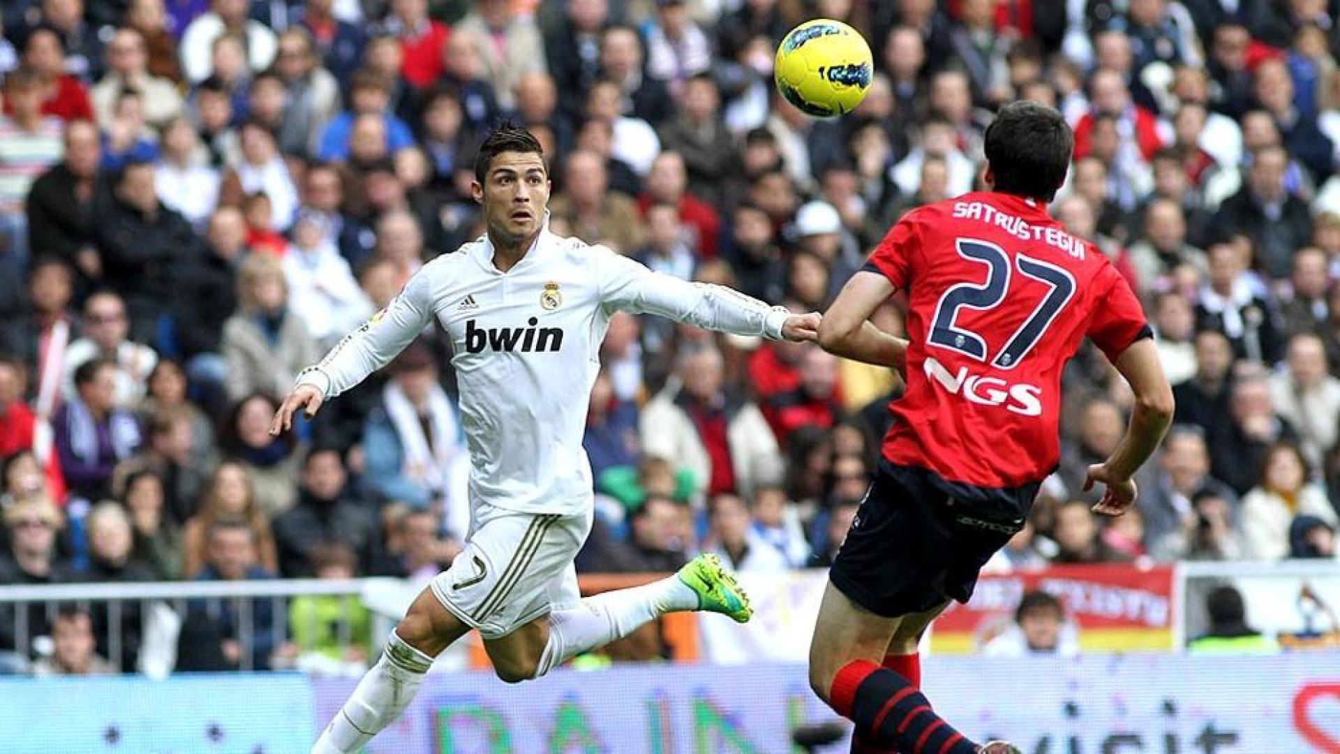 Imágen del Real Madrid-Osasuna jugado en el Santiago Bernabéu que los de Mourinho han ganado 7-1